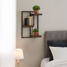 Étagère murale suspendue pour plantes, décoration à 3 niveaux loft ModernHome