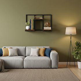 Étagère murale suspendue pour plantes, décoration 3 niveaux loft ModernHome