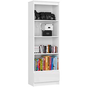 ÉTAGÈRE R60 1TI 4P CLP PK BLANC / BLANC BRILLANT