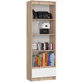 ÉTAGÈRE R60 1TI 4P CLP PK CHÊNE SONOMA / BLANC