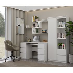 Étagères Murales KOBI pour Salon BLANC