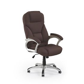 Fauteuil de bureau DESMOND marron foncé, Halmar