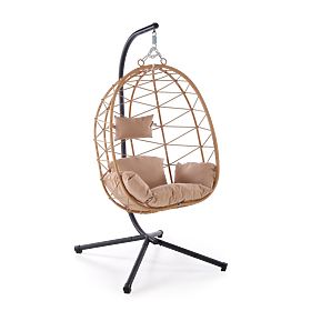 Fauteuil de jardin SNAKE, naturel / beige