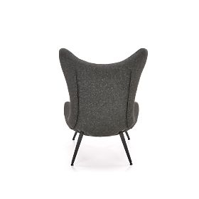 Fauteuil de relaxation ATLANTIS anthracite / noir, Halmar