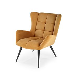 Fauteuil de relaxation BYRON - moutarde, Halmar