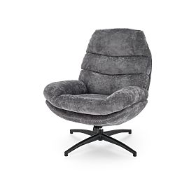 Fauteuil de relaxation DARIO avec repose-pieds et fonction basculante, gris (1p=1pc), Halmar