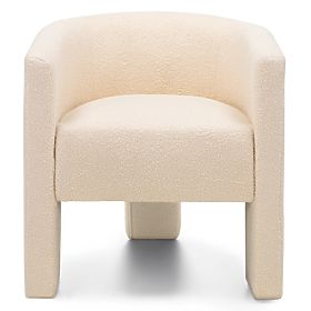 Fauteuil de relaxation Lorraine, beige, bouclé