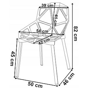 Fauteuil en dentelle moderne VECTOR noir