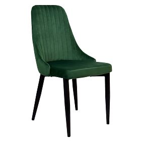 Fauteuil en velours LORIENT VELVET vert foncé