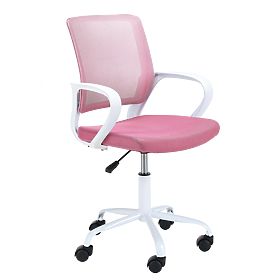 FAUTEUIL PIVOTANT FD-6 BLANC / ROSE