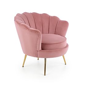 Fauteuil relax AMORINITO rose clair / doré, Halmar