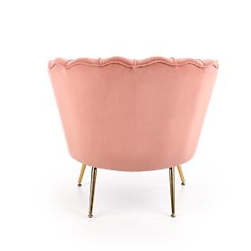 Fauteuil relax AMORINITO rose clair / doré, Halmar