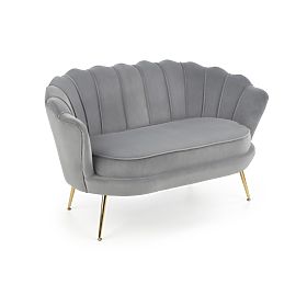 Fauteuil relax AMORINITO XL gris / doré, Halmar