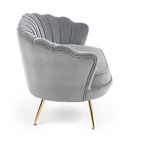 Fauteuil relax AMORINITO XL gris / doré