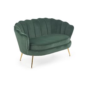 Fauteuil relax AMORINITO XL vert foncé / doré, Halmar