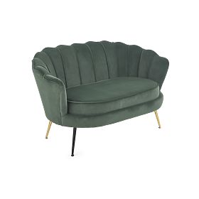 Fauteuil relax AMORINITO XL vert foncé / doré