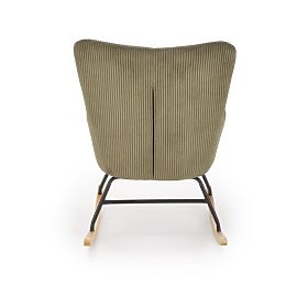 Fauteuil relax BELMIRO avec fonction de balancement, olive (1p=1pc), Halmar