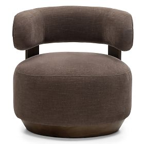 Fauteuil Relax Dolce, formes arrondies, espresso brun, noyer, lectus