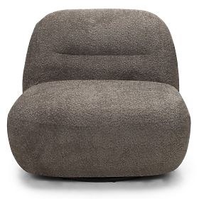 Fauteuil relax Giorgia avec base pivotante, brun-gris, lectus