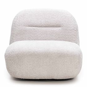 Fauteuil de relaxation Giorgia avec base pivotante, gris beige, lectus
