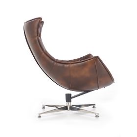 Fauteuil de relaxation LUXOR, marron foncé, Halmar