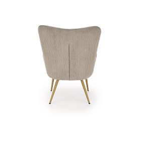Fauteuil rembourré AMARO - gris, Halmar