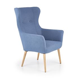 Fauteuil rembourré COTTO - bleu, Halmar