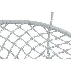 Fauteuil suspendu Nid de Cigogne LAGOS gris avec coussins