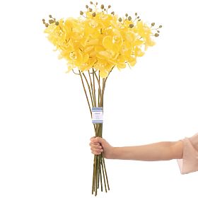 Fleur artificielle FALENI couleur jaune style moderne ameliahome