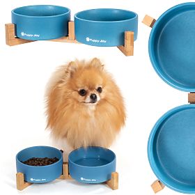 Gamelles en Céramique pour Chien ou Chat Bleues PJ-080