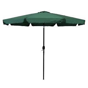Grand parasol de jardin inclinable de 3m avec manivelle vert, MultiGarden