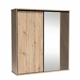 Grande armoire CALI avec lamelles C15 artisan, Halmar