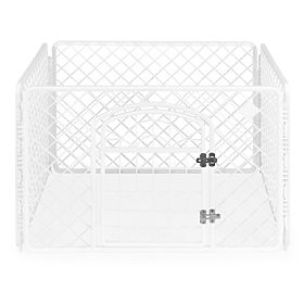 Grande enclos cage parc pour chien chat blanc