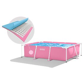 Grande piscine rectangulaire de jardin avec cadre 220 x 150 cm INTEX 28266, INTEX
