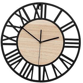 Horloge murale LOFT ROUND - 35 cm, Tutumi