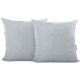 Housse de coussin décorative RESTILO AXEL couleur grise style classique matériau microfibre 40x40