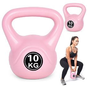 Kettlebell 10 kg pour l'exercice rose ModernHome
