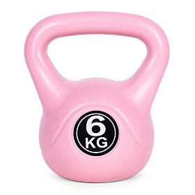 Kettlebell 6 kg pour l'exercice poids boule haltère fitness rose ModernHome