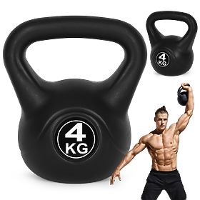 Kettlebell haltère 4 kg pour exercice boule poids fitness ModernHome