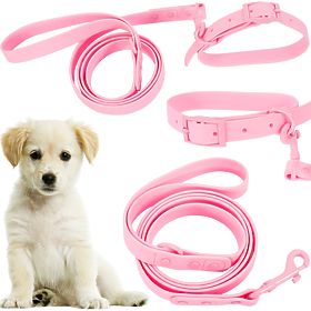 Laisse et collier pour chien PJ-068 rose S, PuppyJoy