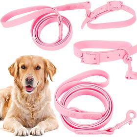 Laisse et collier pour chien PJ-076 rose L, PuppyJoy