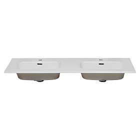Lavabo de meuble à deux compartiments 120 cm