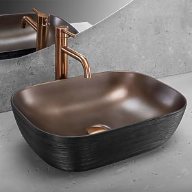 Lavabo de meuble Rea Belinda COPPER BRUSH / Noir