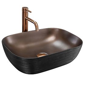 Lavabo de meuble Rea Belinda COPPER BRUSH / Noir