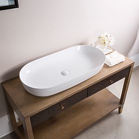Lavabo de meuble REA CLEO 81 Blanc, Rea