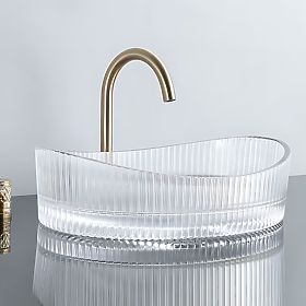 Lavabo de meuble Rea Harper Transparent, Rea