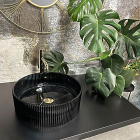 Lavabo de meuble Rea Ingrid Noir, Rea