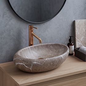 Lavabo de meuble Rea Roxy B Stone NATURE, Rea