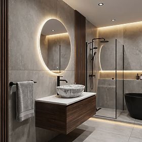 Lavabo de meuble Rea Sofia Stone, Rea