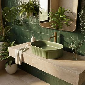 Lavabo de meuble Rea Vanda Pistachio Matt